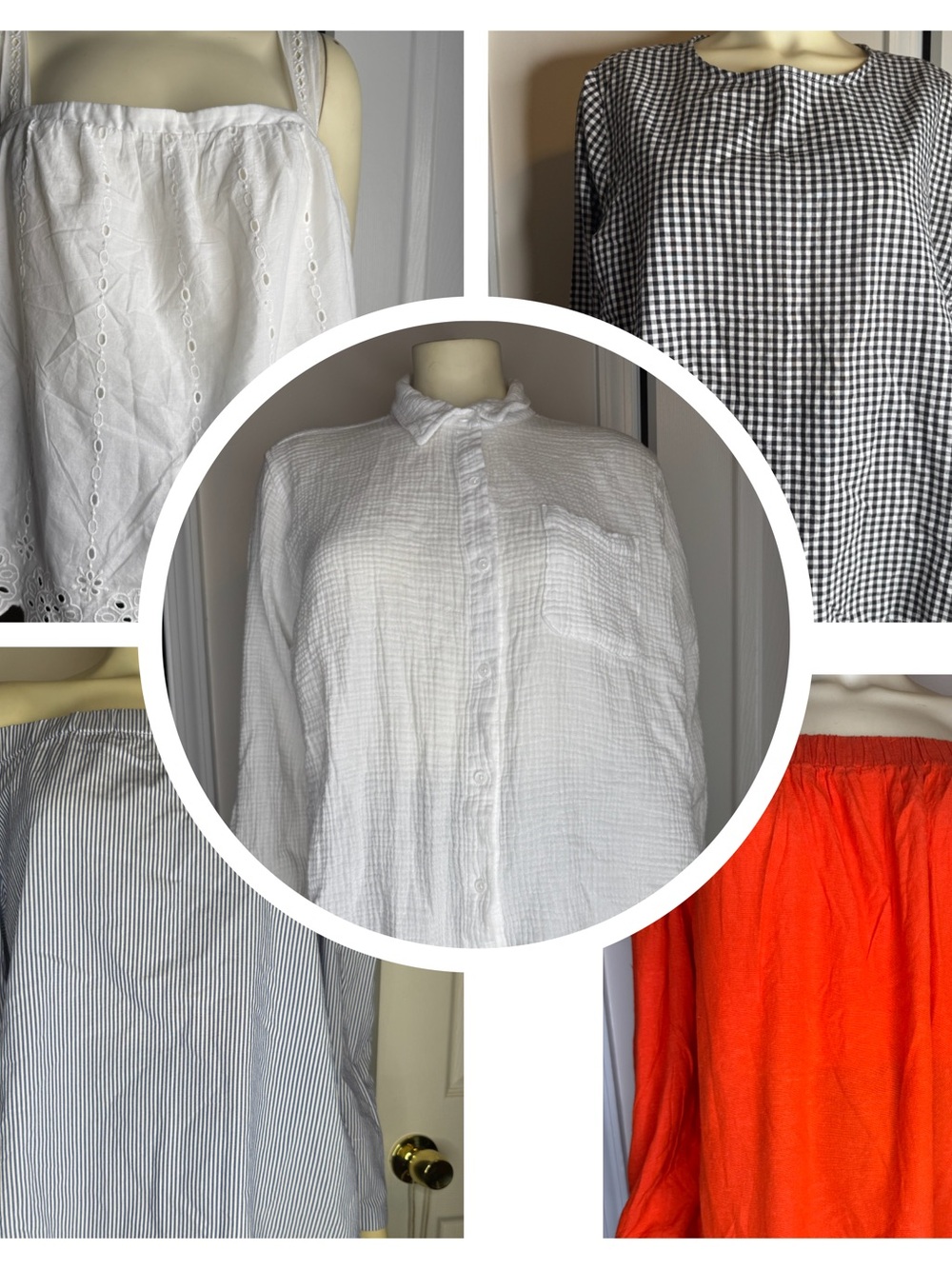 L/XL Women's Shirt Top Blouse Bundle ~ Valerie Stevens /Old Navy /Maurice's